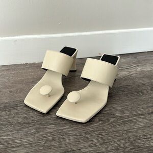 Premium Leather Heel Sandals from Asos